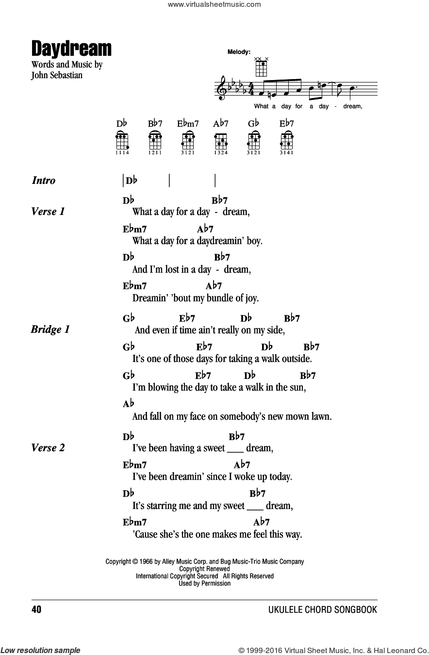 Lost Boy Chords Spoonful Daydream Sheet Music For Ukulele Chords Pdf