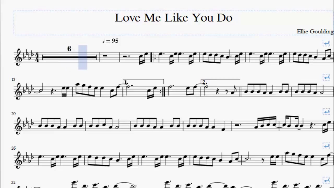 Love Me Like You Do Chords Love Me Like You Do Violin Sheet Music