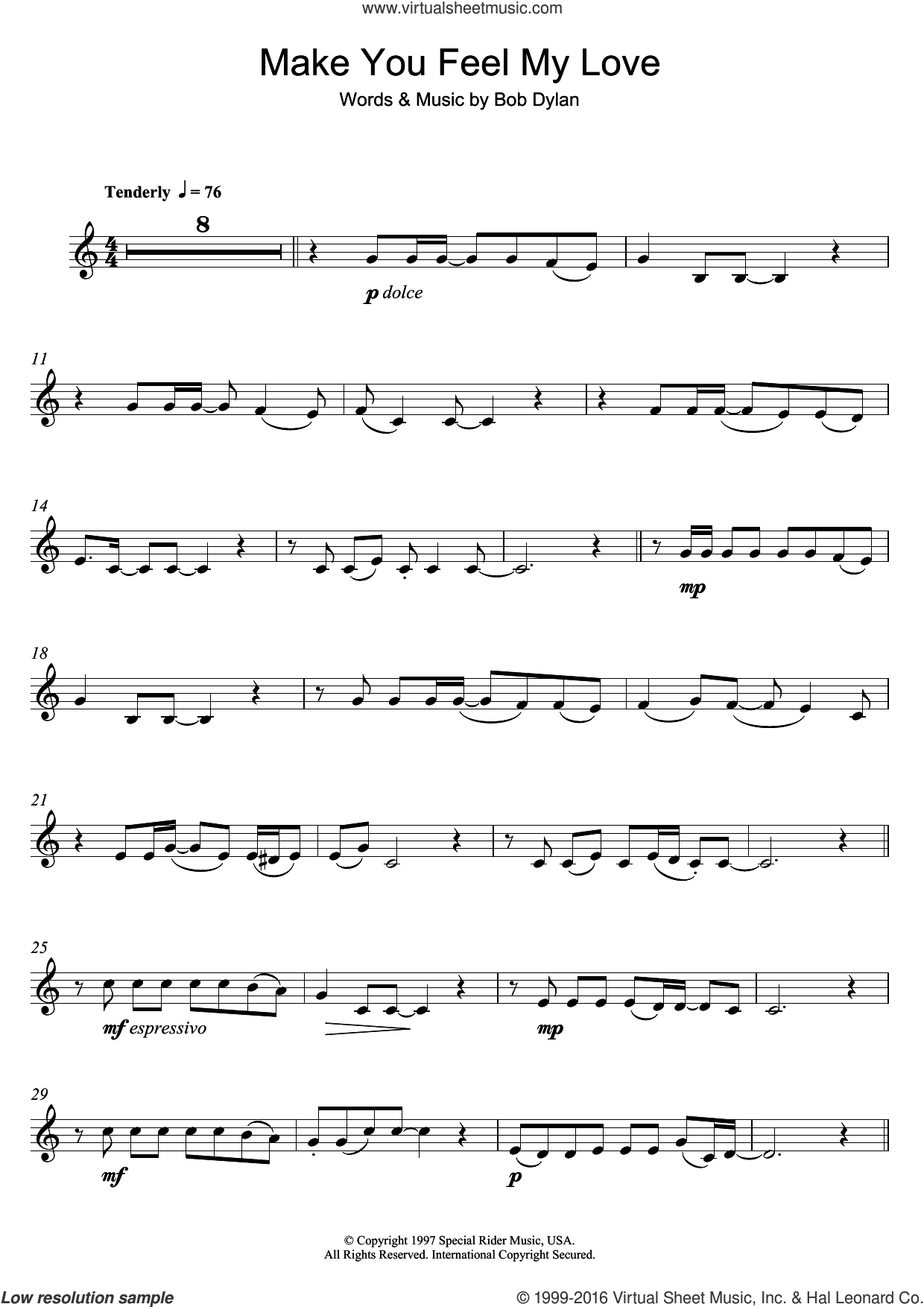 Make You Feel My Love Chords Adele Make You Feel My Love Sheet Music For Clarinet Solo Pdf