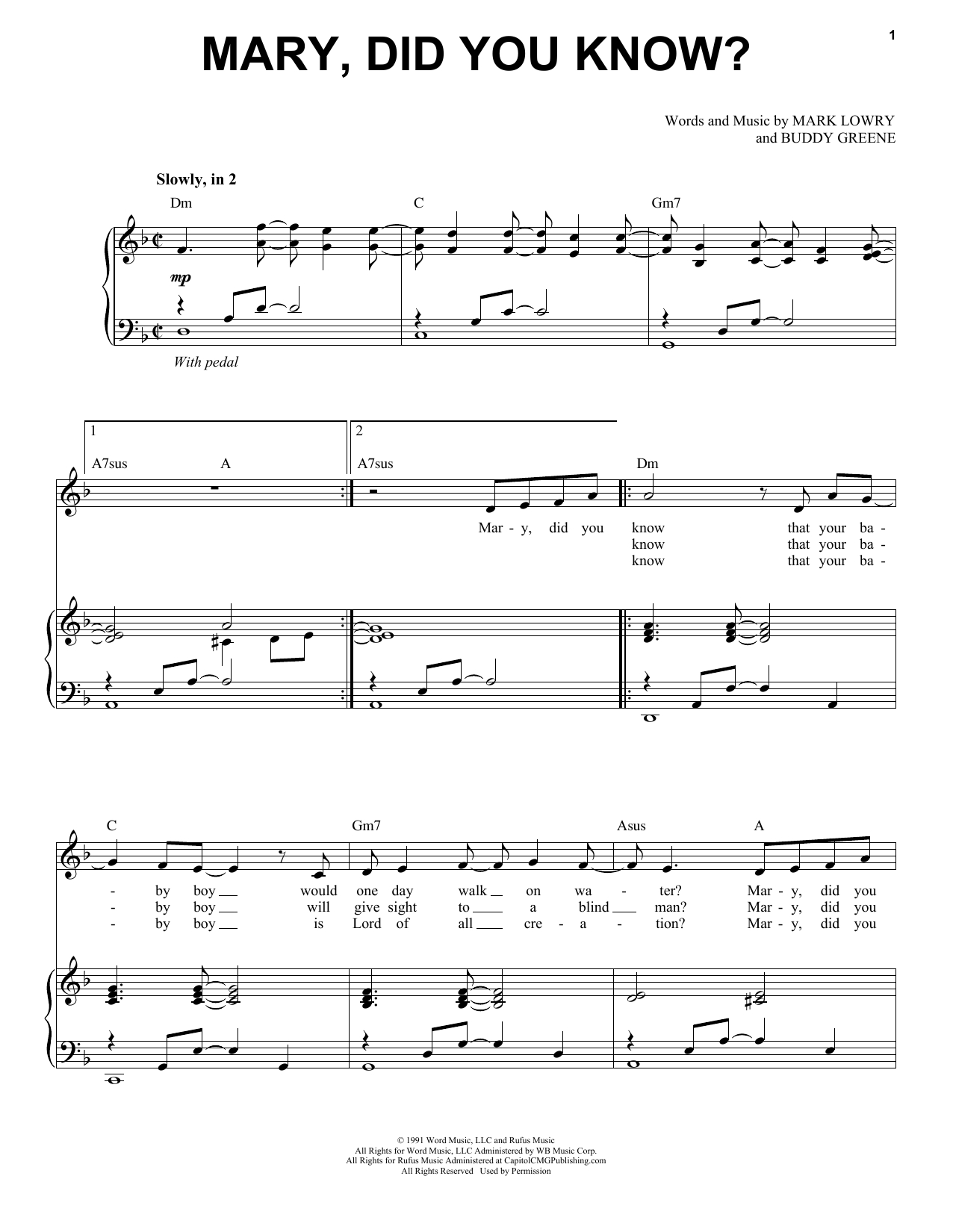 Mary Did You Know Chords Mark Lowry Mary Did You Know Sheet Music Notes Chords Download Printable Piano Vocal Sku 405531
