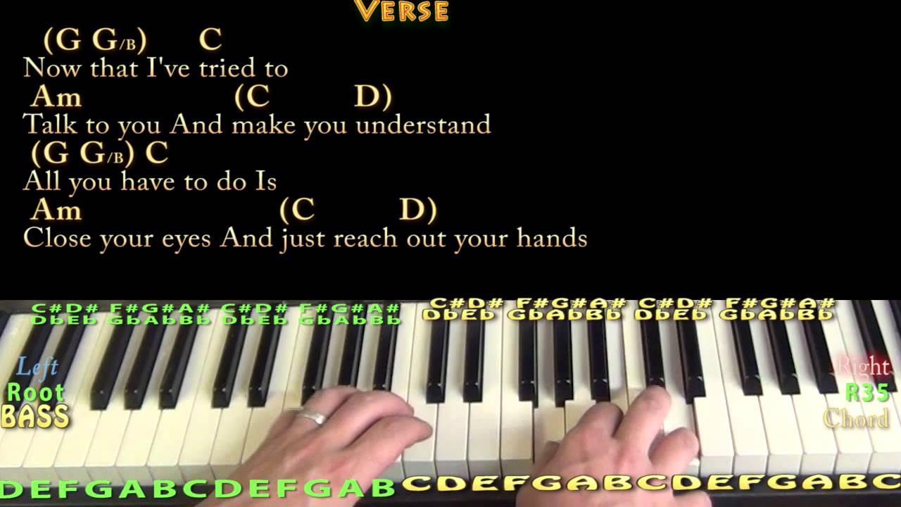 More Than Words Chords More Than Words Extreme Piano Cover Lesson With Chordslyrics