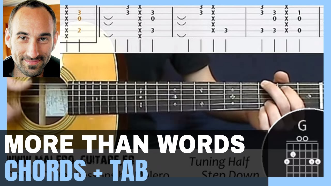 More Than Words Chords More Than Words Training Track Guitar Tab Chords
