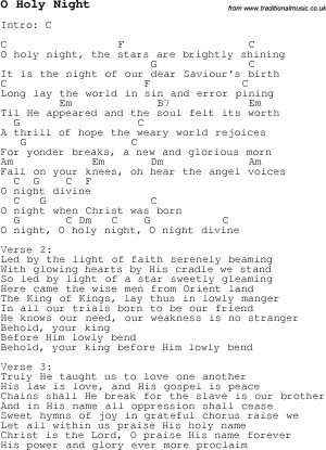 O Holy Night Chords - dietamed.info