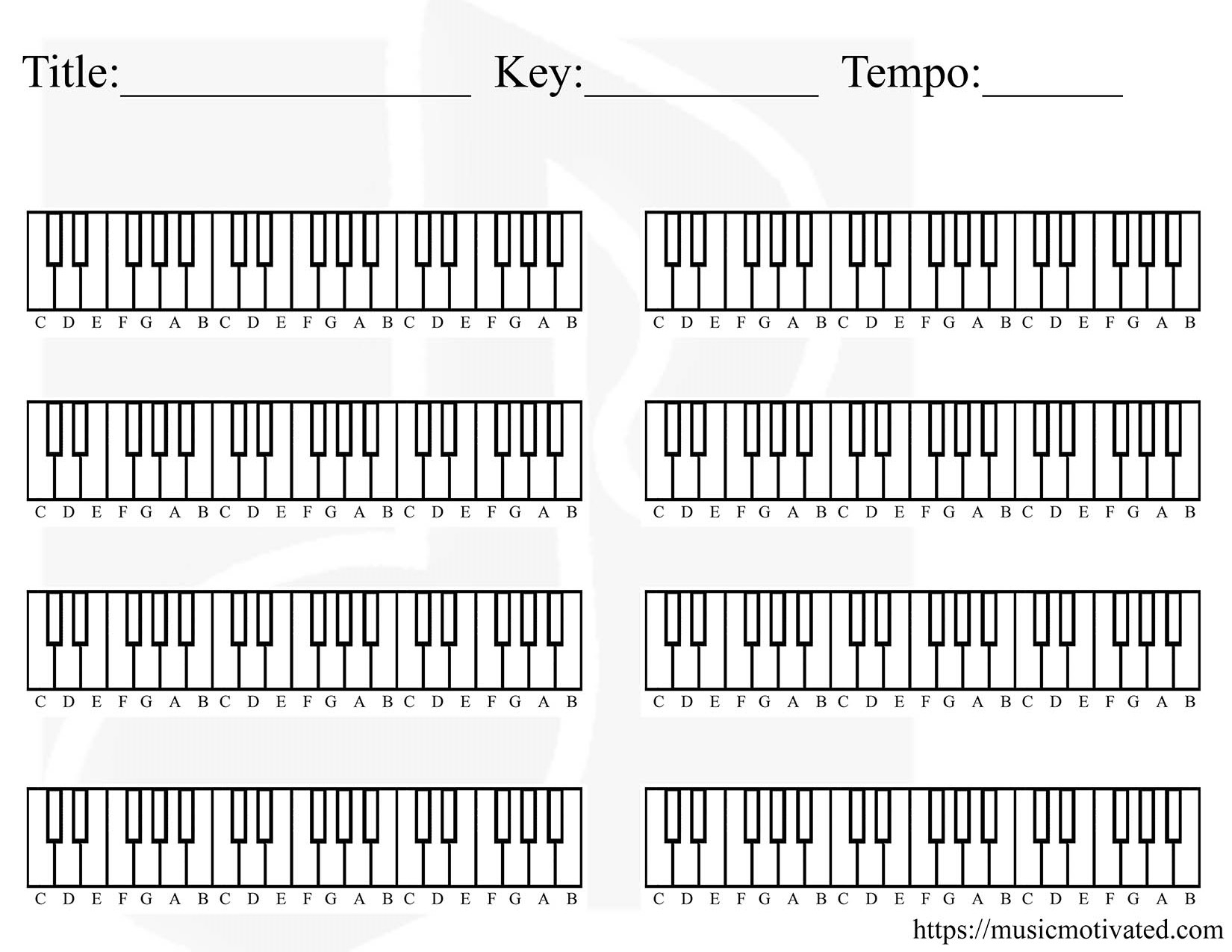 Piano Chord Chart Printable Piano Chords For Beginners Piano Chord Chart With Pictures