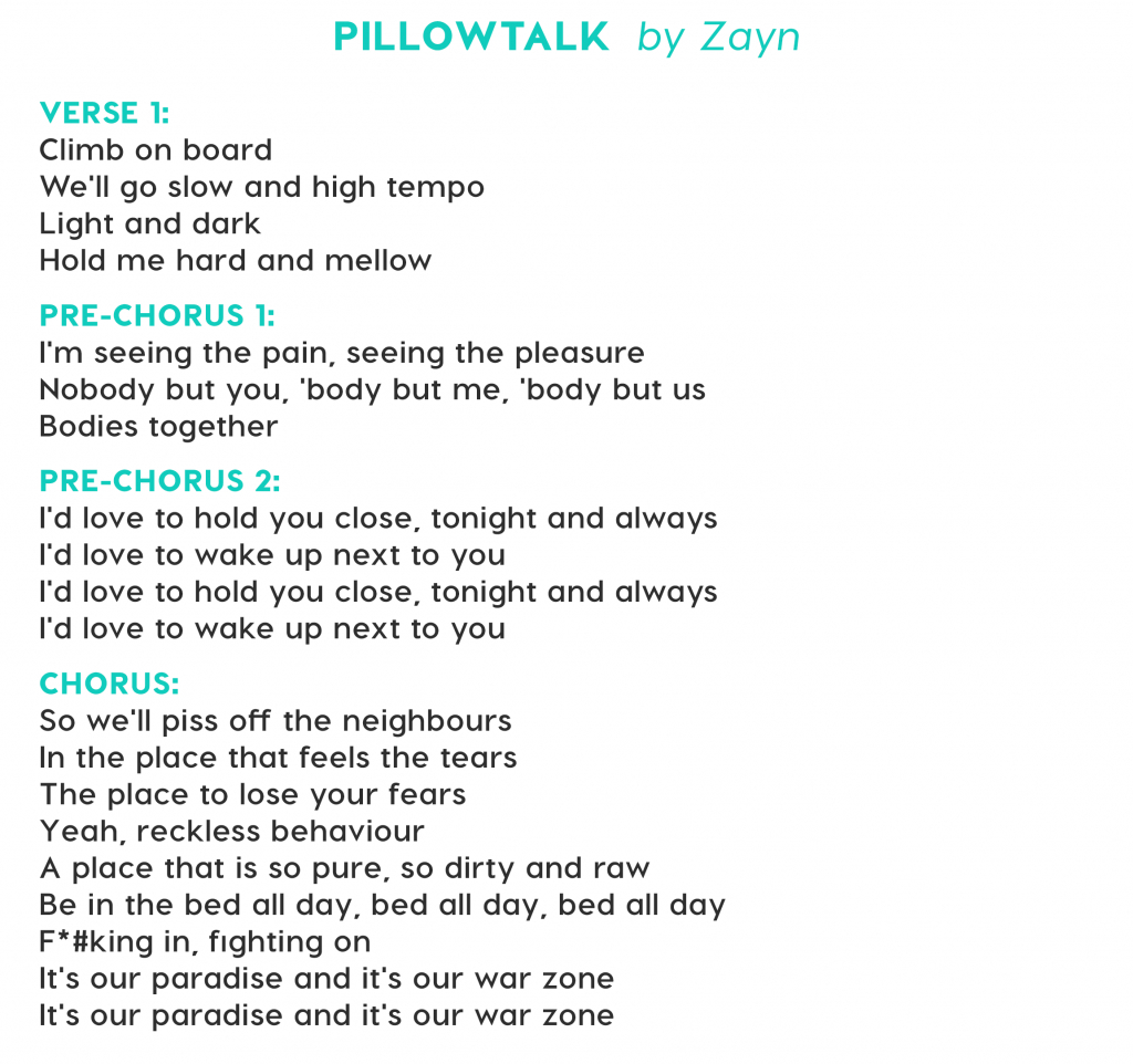 Pillow Talk Chords Defining Deconstructing The Characteristics Of A Billboard 1 Hit