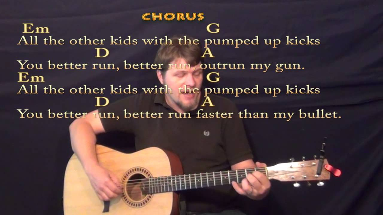 Pumped Up Kicks Chords Pumped Up Kicks Fingerstyle Guitar Cover Lesson With Chordslyrics