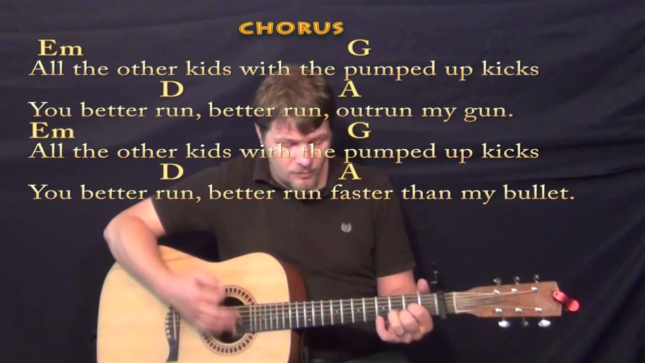 Pumped Up Kicks Chords Pumped Up Kicks Foster The People Strum Guitar Cover Lesson With Chordslyrics