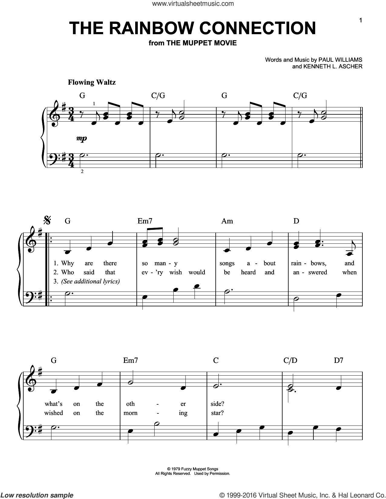 Rainbow Connection Chords Frog The Rainbow Connection Sheet Music For Piano Solo Pdf