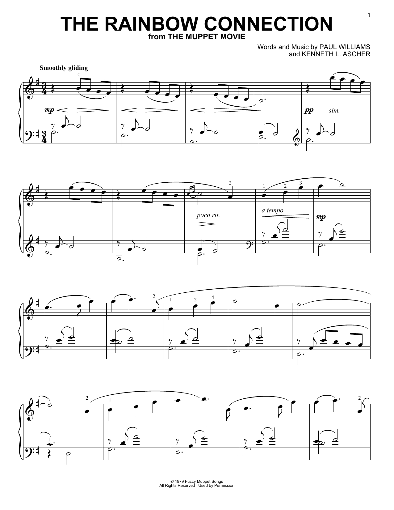 Rainbow Connection Chords The Rainbow Connection Piano Solo Print Sheet Music Now