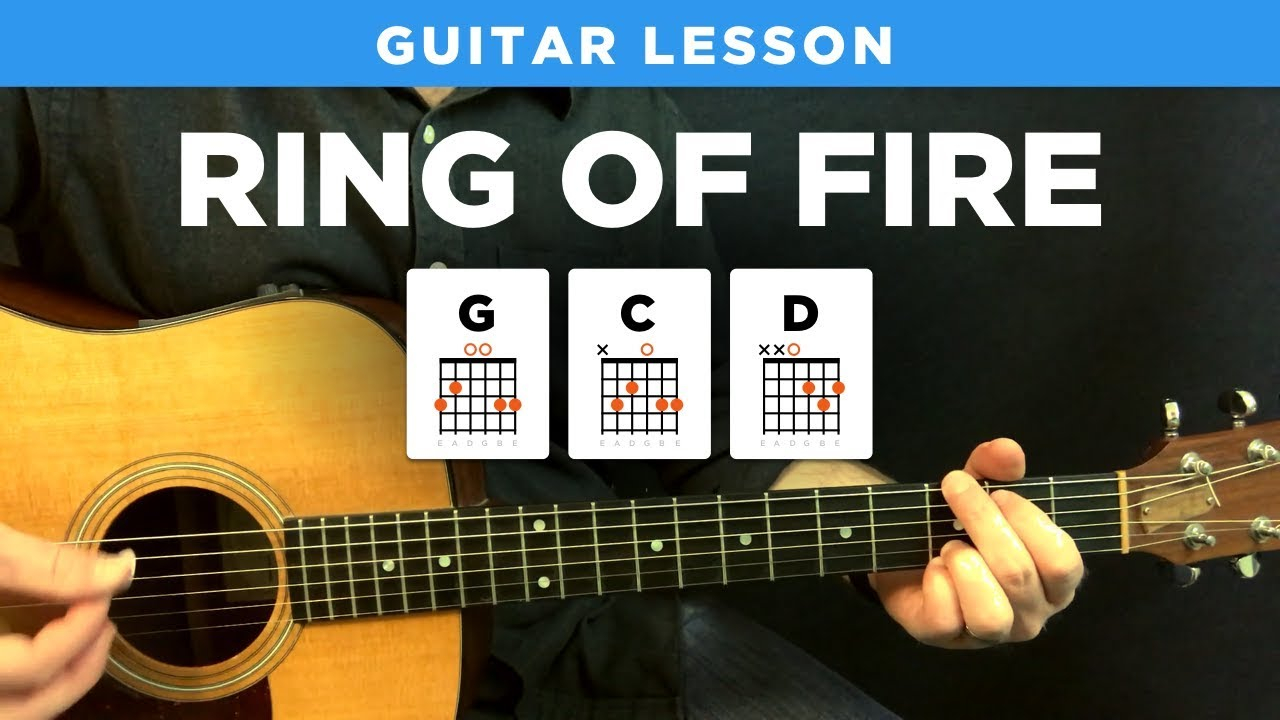 Ring Of Fire Chords Ring Of Fire Johnny Cash Guitar Lesson W Tabs Easy