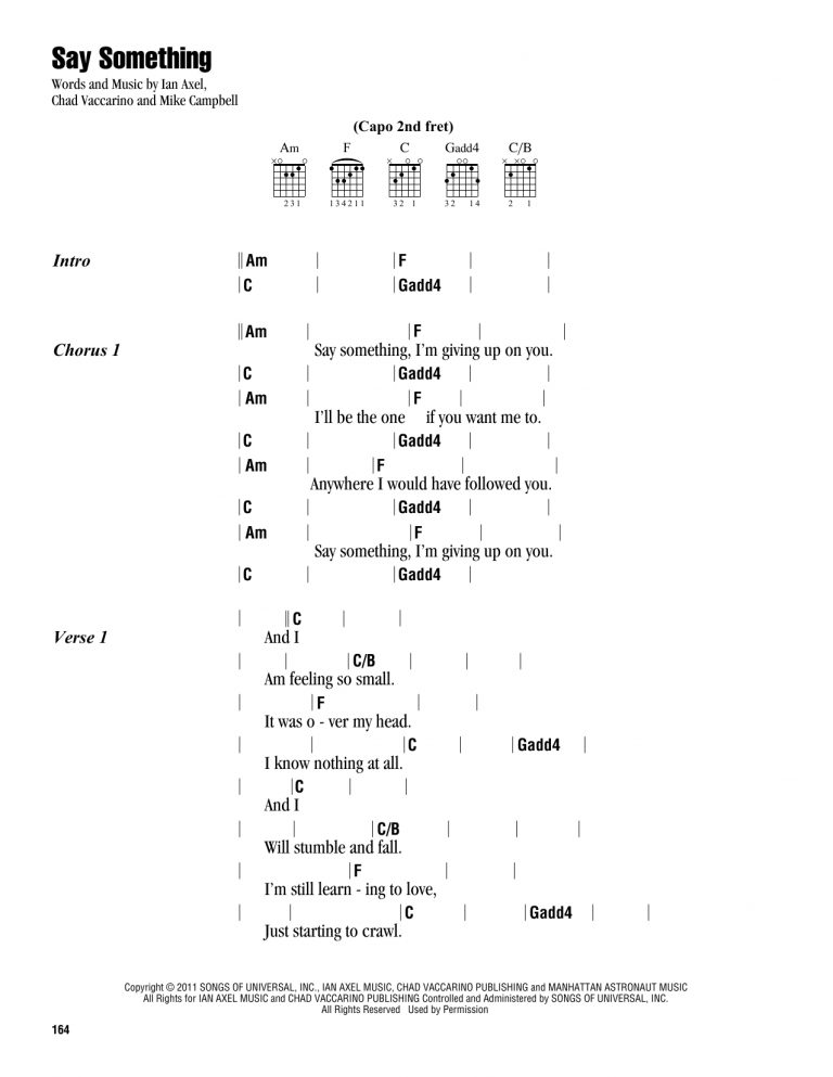 Say Something Chords Dietamed Info   Say Something Chords Say Something Chords Download 768x993 