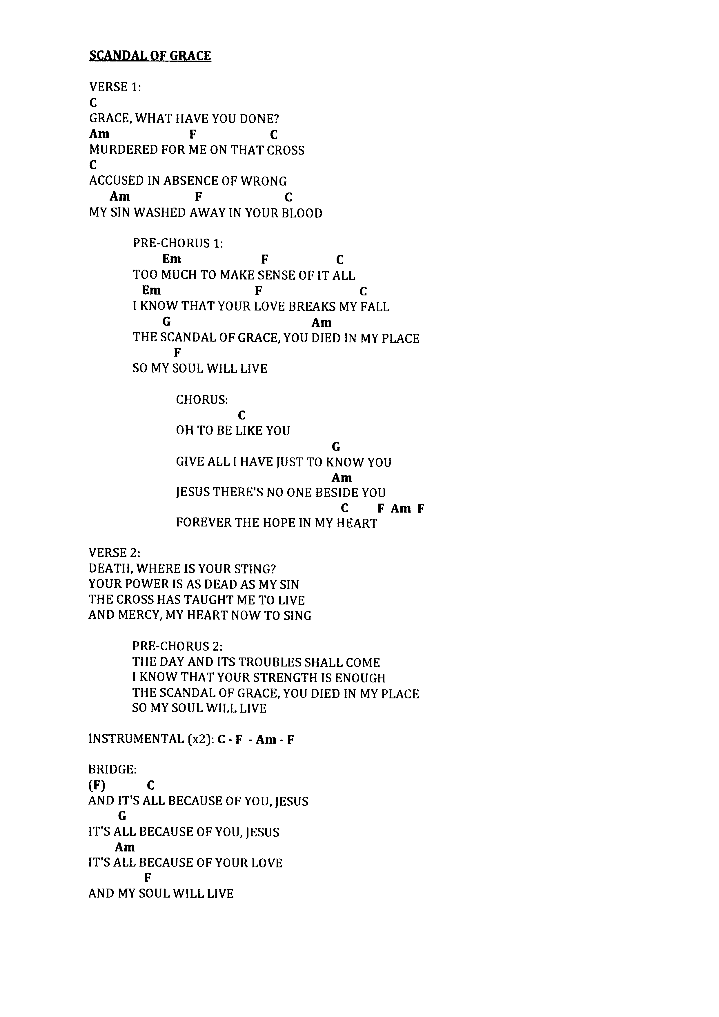 Sinking Deep Chords Praise Worship Chords Page 3 The Idiot In Me