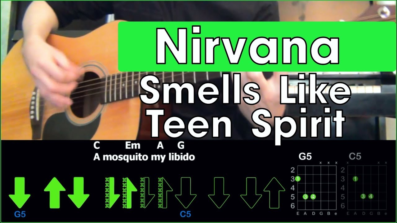Smells Like Teen Spirit Chords Nirvana Smells Like Teen Spirit Acoustic Cover