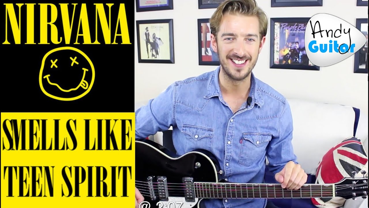 Smells Like Teen Spirit Chords Nirvana Smells Like Teen Spirit Guitar Lesson Tutorial Easy Chords