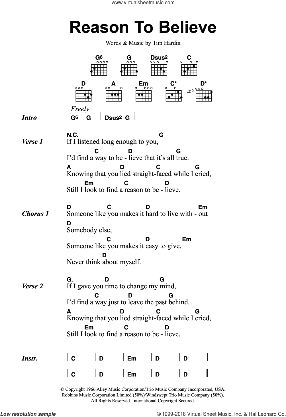 Someone Like You Chords Stewart Reason To Believe Sheet Music For Guitar Chords V2