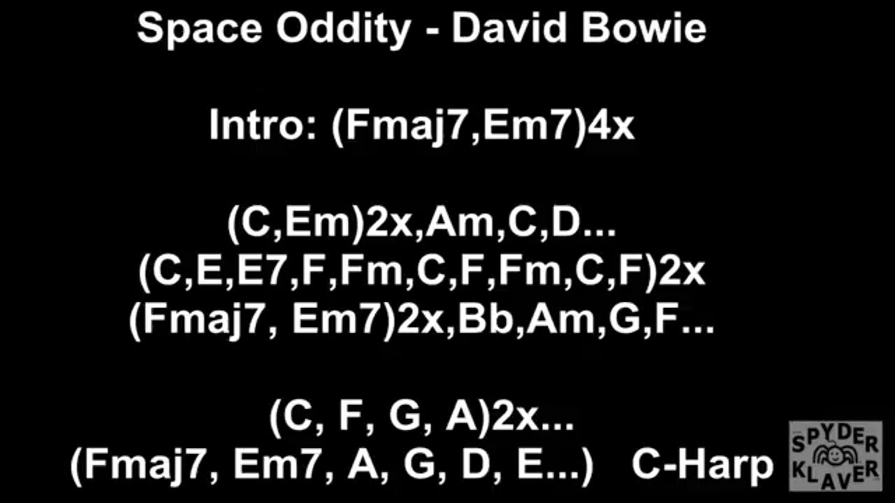 Space Oddity Chords Space Oddity David Bowie Lyrics Chords