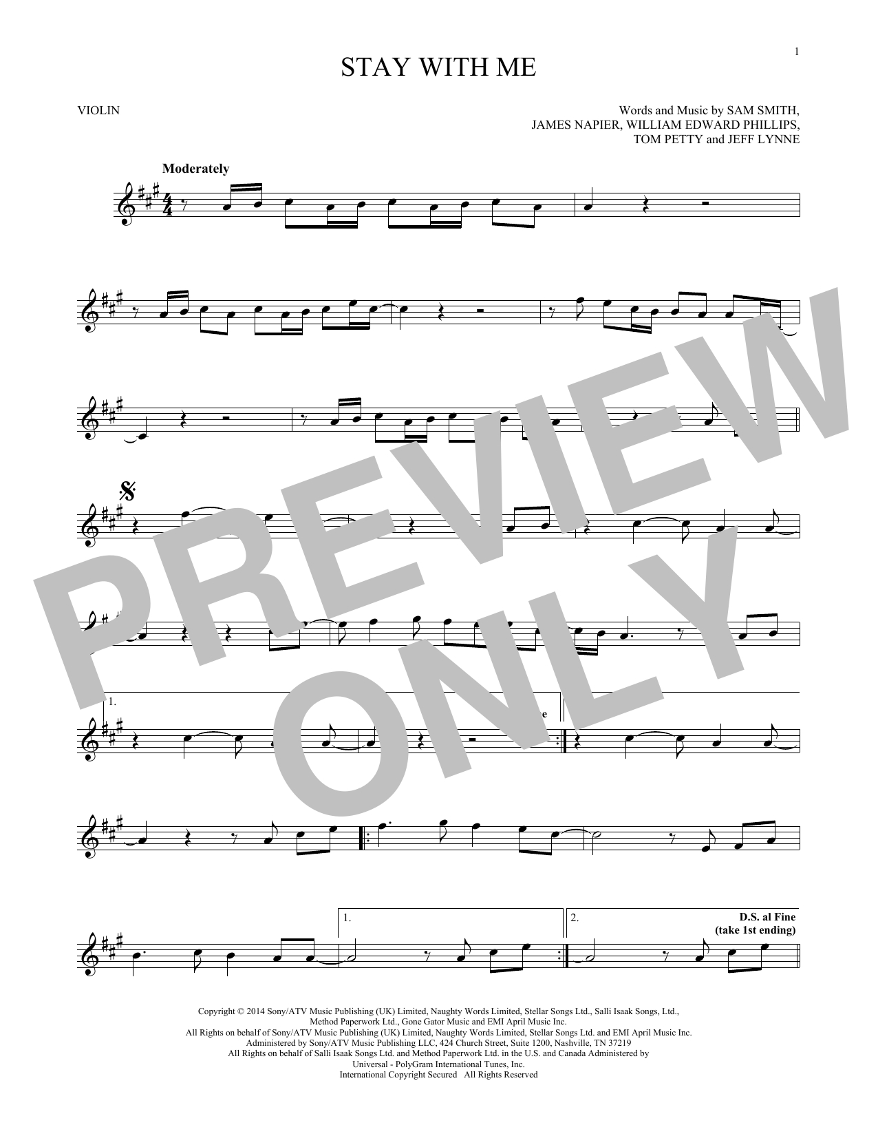 Stay With Me Chords Sheet Music Digital Files To Print Licensed William Edward