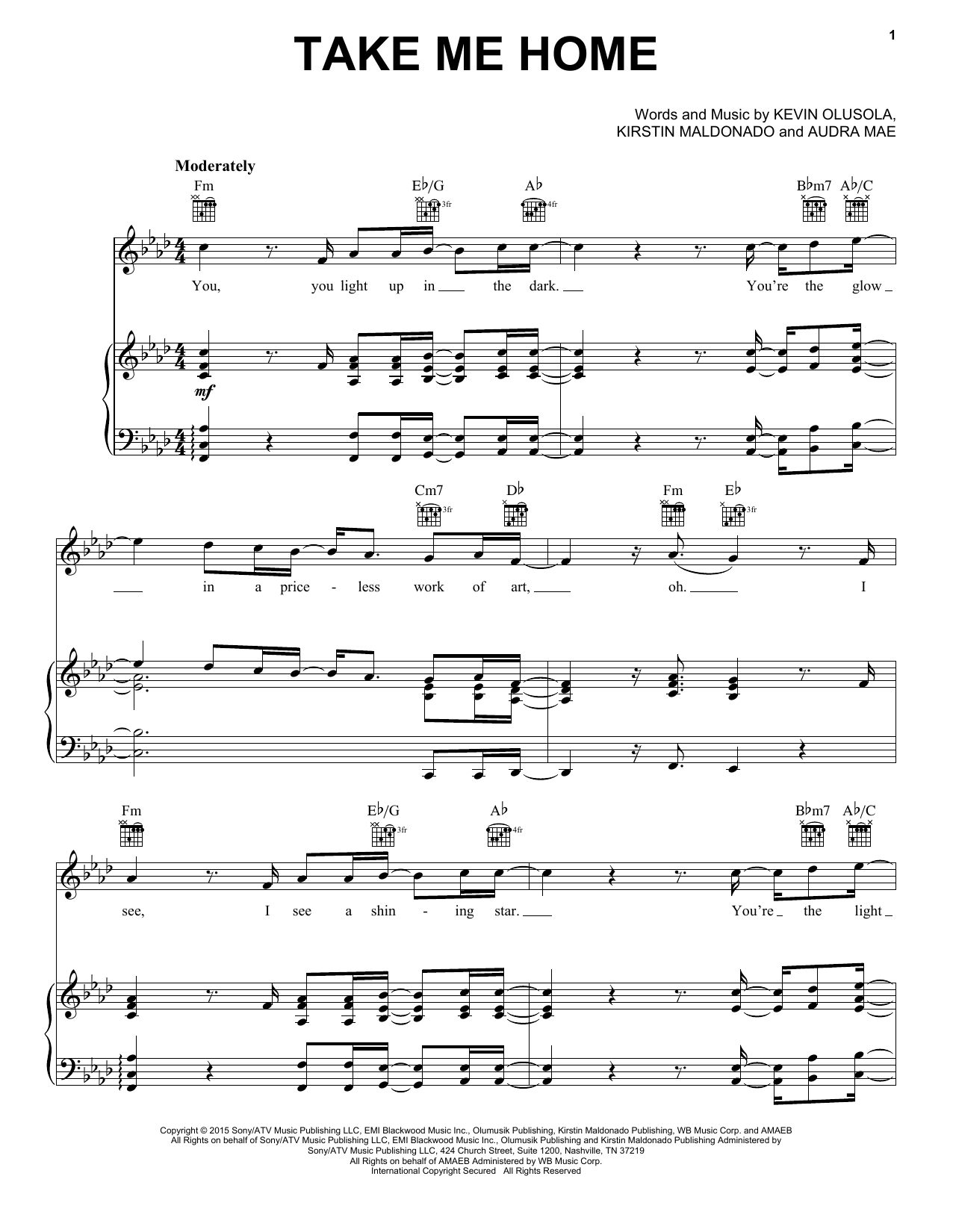 Take Me To Church Chords Pentatonix Take Me Home Sheet Music Notes Chords Download Printable Piano Vocal Guitar Right Hand Melody Sku 164605