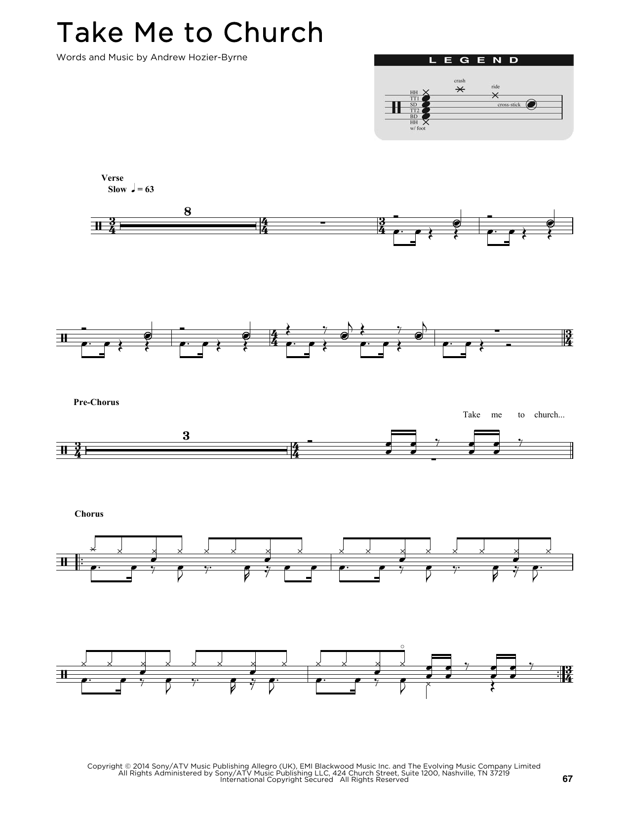 Take Me To Church Chords Take Me To Church Hozier Piano Vocal Guitar Digital Sheet Music
