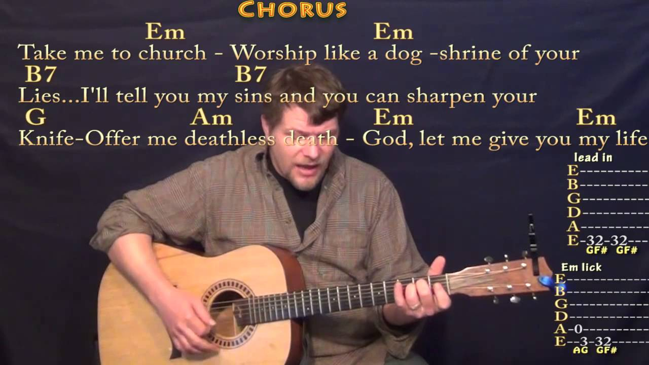 Take Me To Church Chords Take Me To Church Hozier Strum Guitar Cover Lesson With Chordslyrics