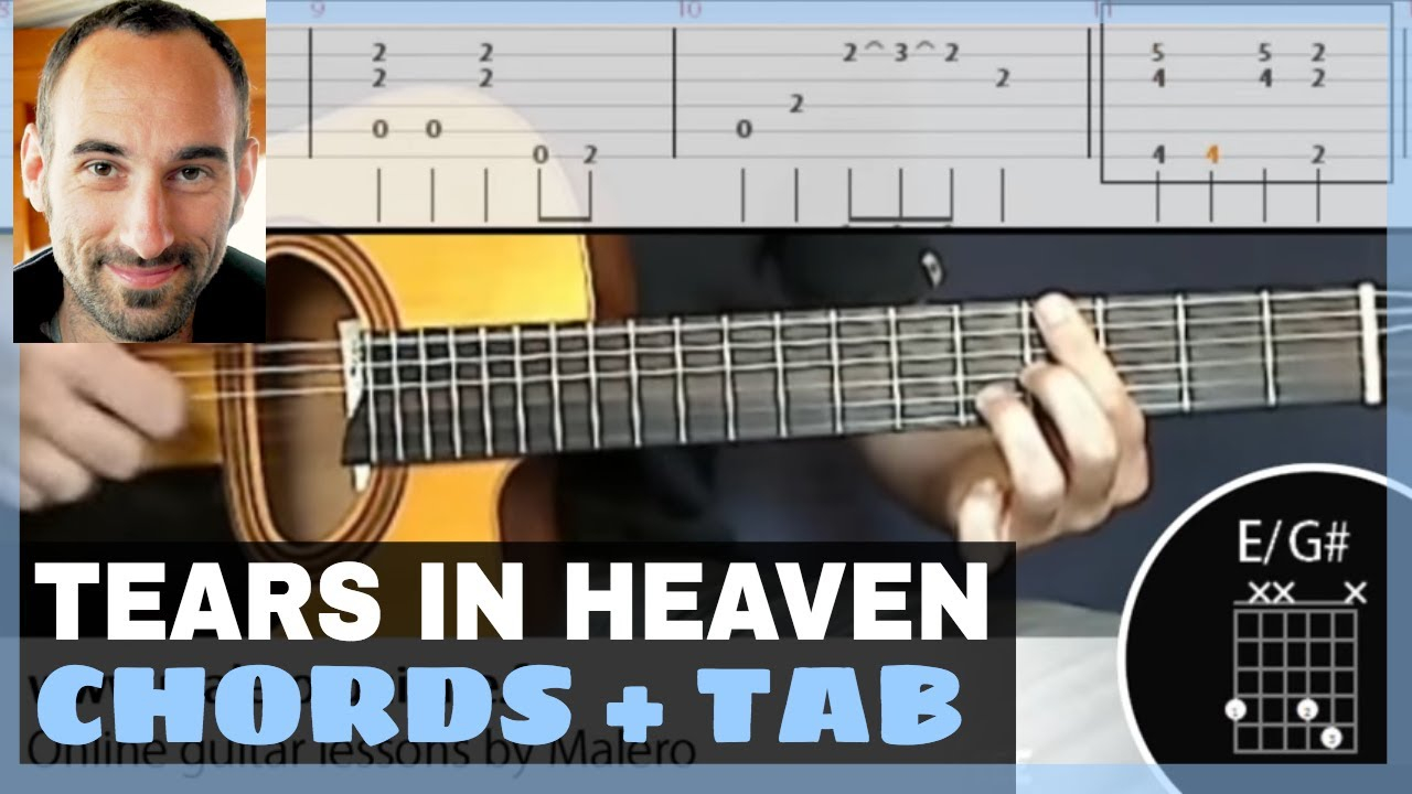 Tears In Heaven Chords Tears In Heaven Training Track Guitar Tab Chords