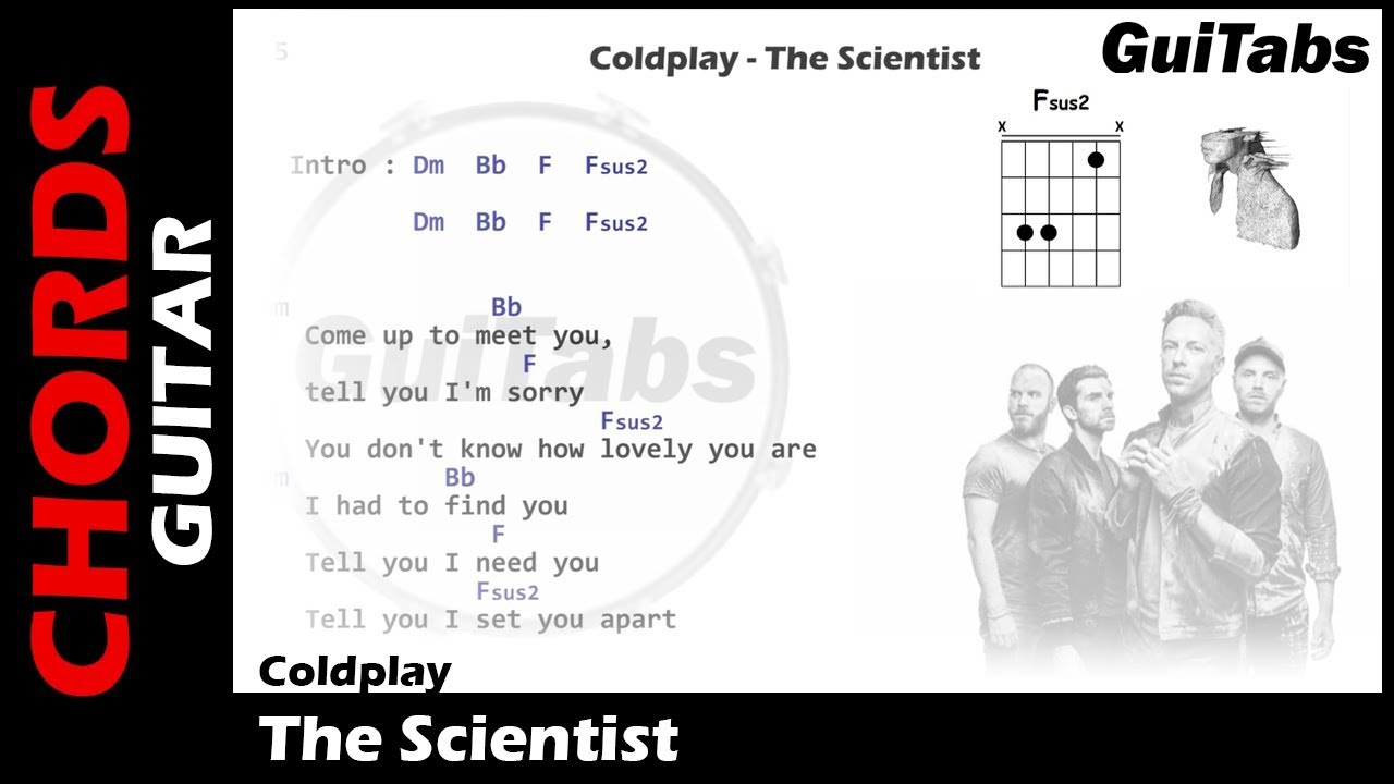 The Scientist Chords Coldplay The Scientist Lyrics And Guitar Chords