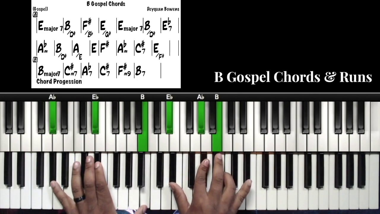 This Is Gospel Chords B Gospel Chords Runs