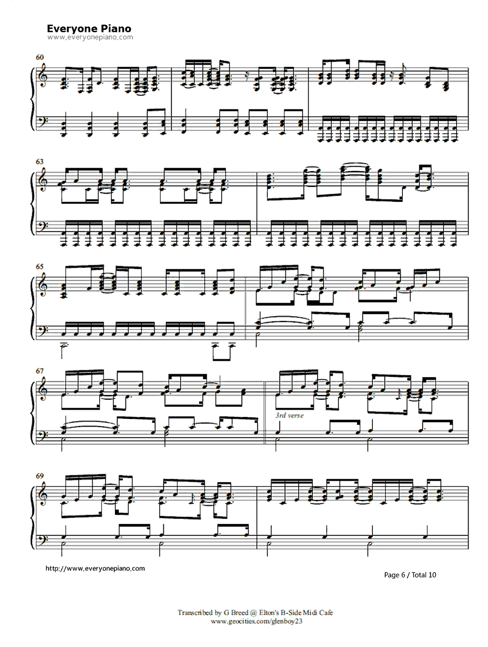 Tiny Dancer Chords Tiny Dancer Elton John Stave Preview Eop Online Music Stand