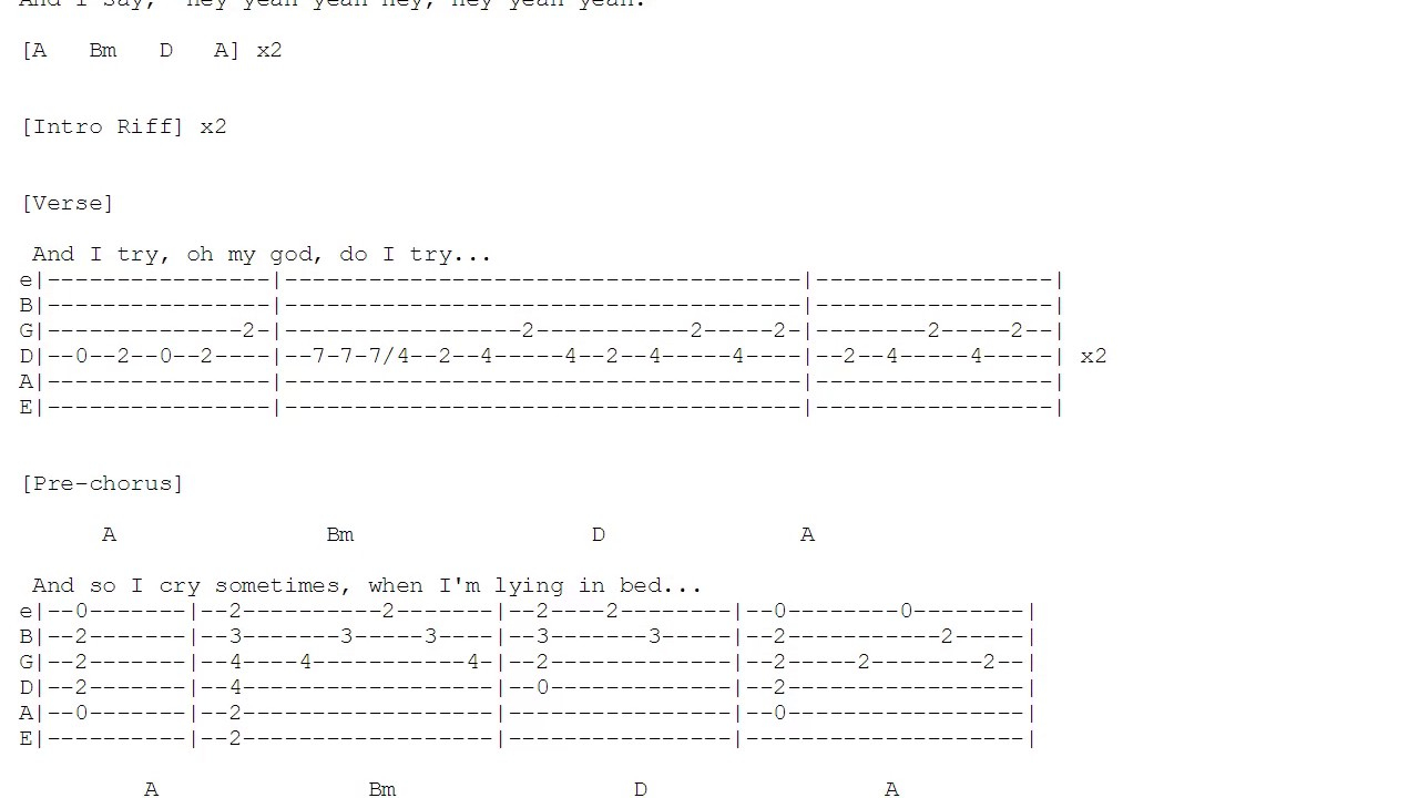What's Going On Chords Whats Up 4 Non Blondes Chords Tabs