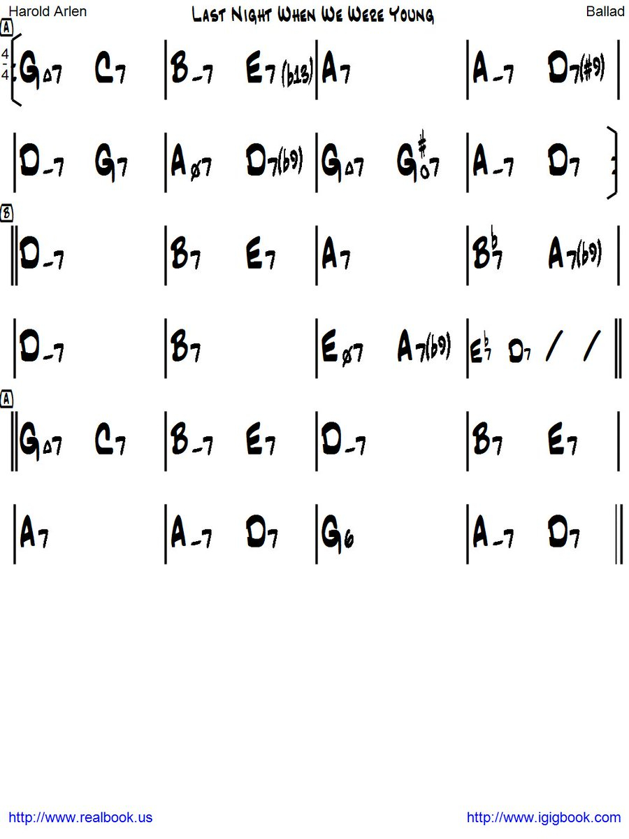 When We Were Young Chords I Gig Book On Twitter Chord Chart Of The Day Last Night When We