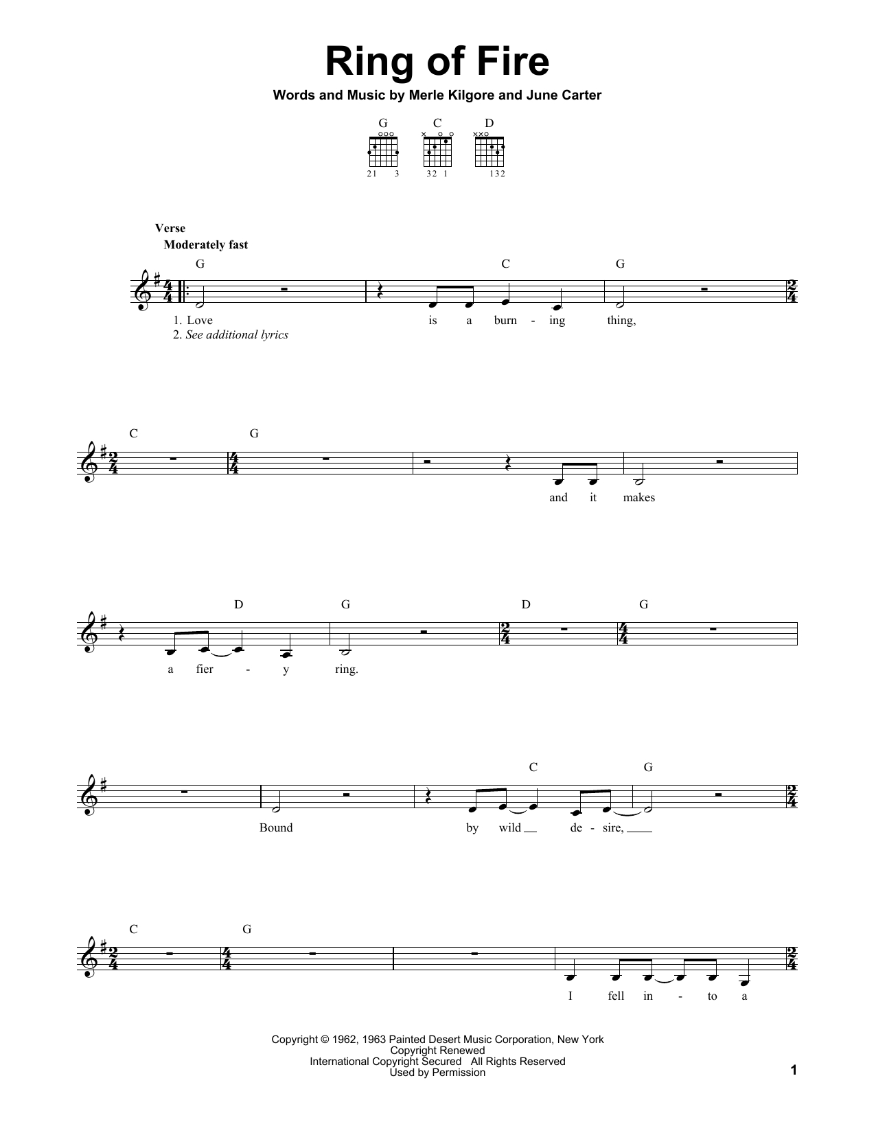 Wrecking Ball Chords Ring Of Fire Johnny Cash Piano Vocal Guitar Right Hand Melody Digital Sheet Music