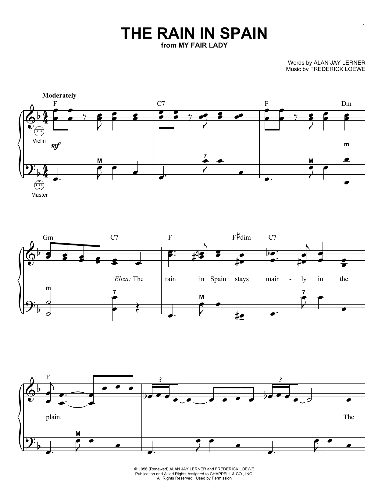 Your Great Name Chords Gary Meisner The Rain In Spain Sheet Music Notes Chords Download Printable Accordion Sku 158013